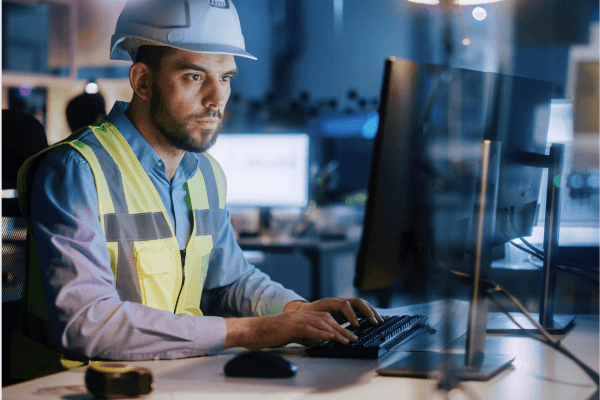 IoT - Guy at a desk