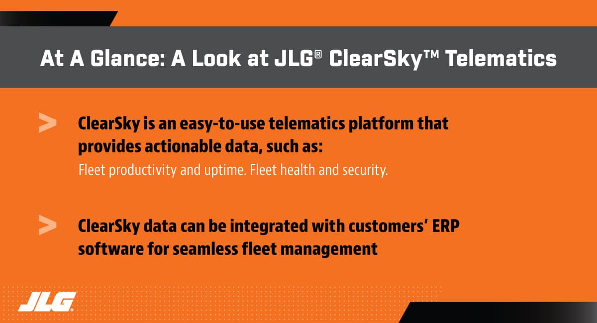 Direct Access - A Look at JLG ClearSky Telematics