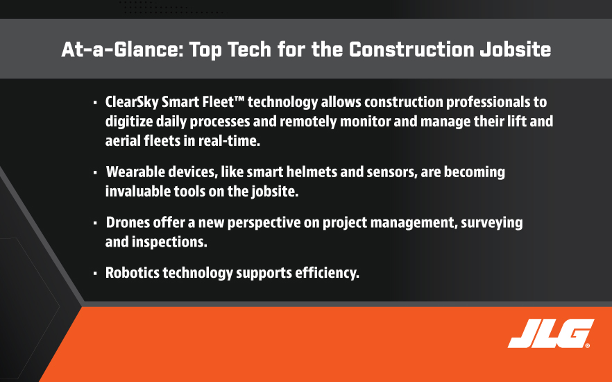 Top technology to support the jobsite at a glance