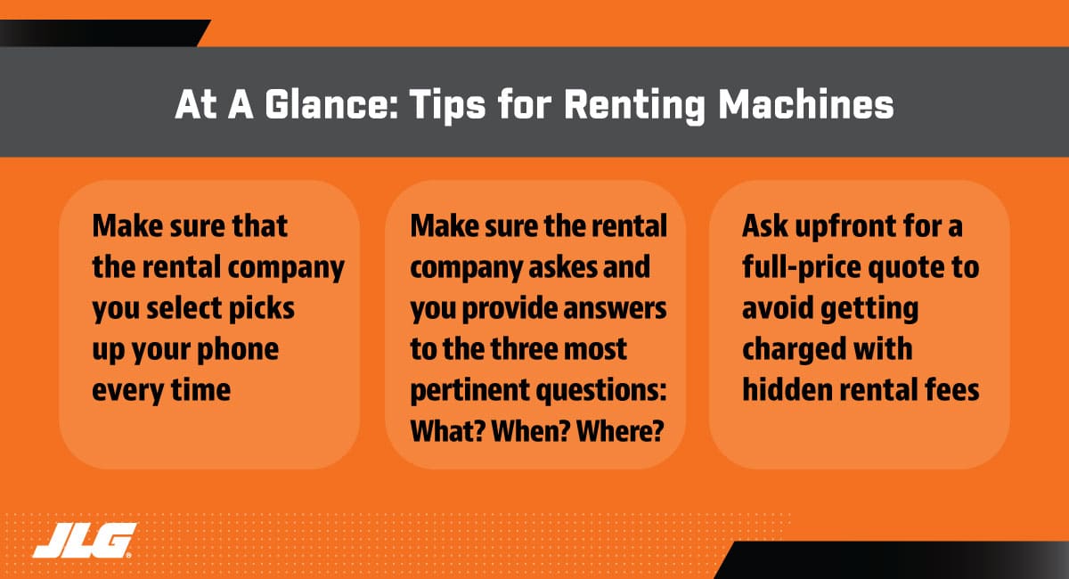 Direct Access - Tips to Rental Machines