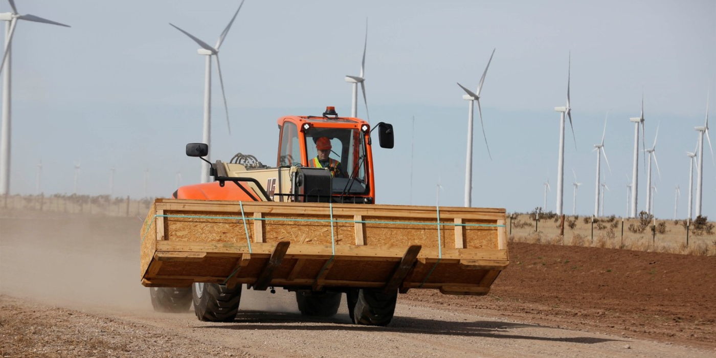 JLG Telehandler on Windfarm