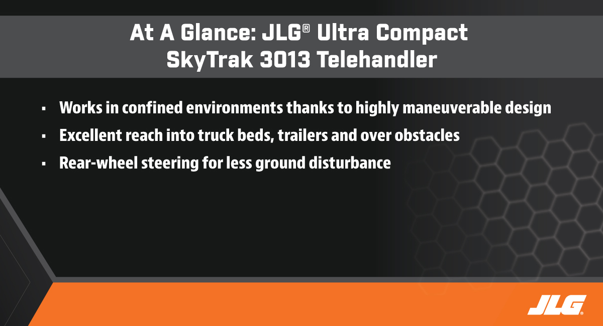 Ultra Compact SkyTrak 3013 Telehandler