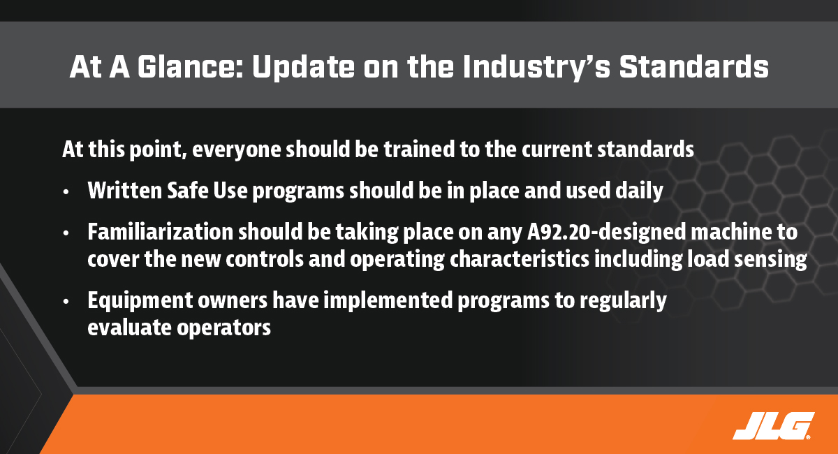 At a Glance - Update on the Industry's Standards