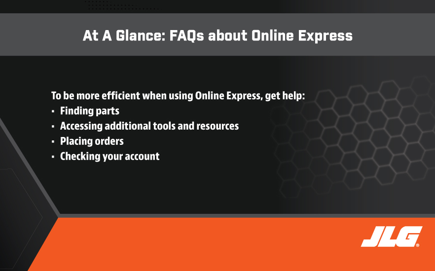 At a Glance - FAQs about Online Express