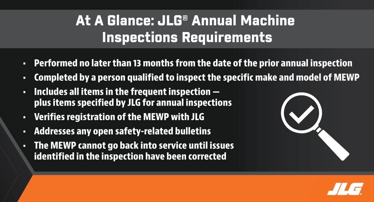Direct Access - JLG Annual Machine Inspections Requirements