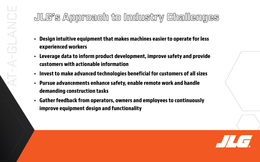 How JLG Is Addressing Industry Challenges at a glance