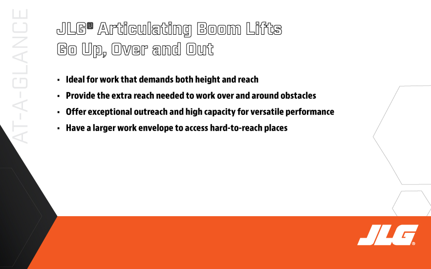 Articulated Boom Lifts at a glance